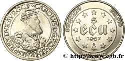 BELGIQUE 5 Ecu Charles Quint 1987 