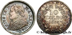 ITALY - PAPAL STATES - PIUS IX (Giovanni Maria Mastai Ferretti) 10 Soldi an XXIII 1868 Rome