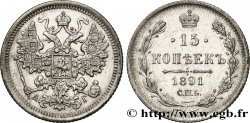 RUSIA 15 Kopecks 1891 Saint-Petersbourg