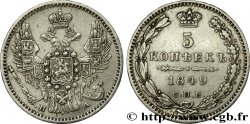 RUSIA 5 Kopecks Nicolas Ier 1849 Saint-Petersbourg