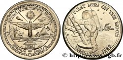 ISLAS MARSHALL 5 Dollars 20e anniversaire du premier homme sur la Lune 1989 