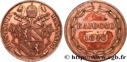 VATICAN AND PAPAL STATES 1 Baiocco Pie IX an I 1846 Rome