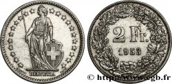 SUISSE 2 Francs Helvetia 1953 Berne - B
