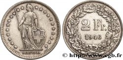 SWITZERLAND 2 Francs Helvetia 1946 Berne