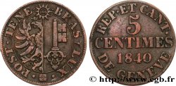 SWITZERLAND - REPUBLIC OF GENEVA 5 Centimes 1840 