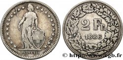 SCHWEIZ 2 Francs Helvetia 1886 Berne