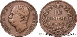 ITALIA 10 Centesimi Humbert Ier 1893 Birmingham