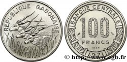 GABUN Essai de 100 Francs antilopes type “Banque Centrale” 1971 Paris