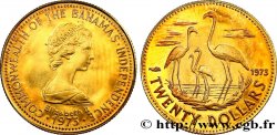 BAHAMAS 20 Dollars Proof Elisabeth II 1973  SPL 