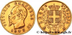 ITALIE 20 Lire Victor Emmanuel II 1873 Milan TB+/TTB+ 