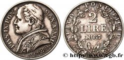 VATICAN ET ÉTATS PONTIFICAUX 2 Lire Pie IX an XXII 1867 Rome