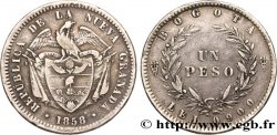 COLOMBIE 1 Peso 1858 Bogota TB+ 