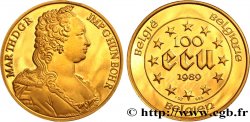 BELGIEN 100 Ecu Marie-Thérèse 1989 Bruxelles fST 