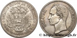 VENEZUELA 5 Bolivares Simon Bolivar 1936 Philadelphie MBC 