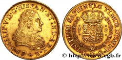 MEXIQUE - PHILIPPE V D ESPAGNE 8 Escudos 1742 Mexico TTB+ 
