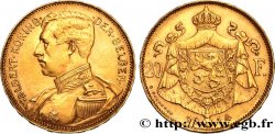 BÉLGICA 20 Francs or Albert Ier légende flamande 1914 