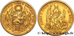 PÉROU 20 Soles 1863 Lima TTB 
