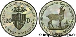 ANDORRA 20 Diners Proof chamois 1984  MS 