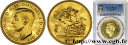 GRANDE-BRETAGNE - GEORGES VI 5 Pounds (5 souverains) Proof 1937 Londres SUP62 PCGS