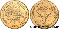 MADAGASCAR Essai de 20 Francs - 4 Ariary 1970 Paris SPL 