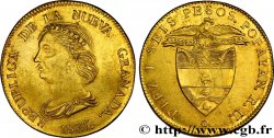 COLOMBIA - REPUBLIC OF NEW GRANADA 16 Pesos en or 1837 Bogota