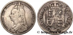 REGNO UNITO 1 Shilling Victoria buste du jubilé 1892 