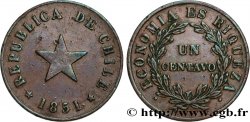 CHILE 1 Centavo 1851 