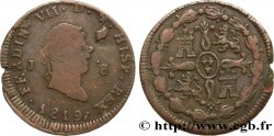 ESPAGNE 8 Maravedis Ferdinand VII 1819 Jubia