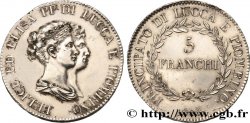 ITALIEN - FÜRSTENTUM LUCQUES UND PIOMBINO - FÉLIX BACCIOCHI AND ELISA BONAPARTE 5 Franchi, bustes moyens 1806 Florence