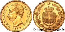 ITALIEN 20 Lire Umberto Ier 1882/1 Rome fST 