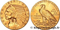 ÉTATS-UNIS D&nbsp;AMÉRIQUE 5 Dollars &nbsp;Indian Head&nbsp; 1911 Philadelphie