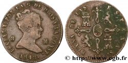 ESPAGNE 8 Maravedis Isabelle  1848 Jubia