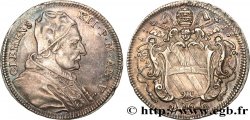 ITALY - PAPAL STATES - CLEMENT XII  (Lorenzo Corsini) Teston 1735 Rome AU 