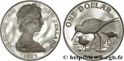 NEW ZEALAND 1 Dollar Proof échasses noires 1985 Royal Australian Mint (Camberra)