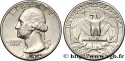 ÉTATS-UNIS D AMÉRIQUE 1/4 Dollar Georges Washington 1942 Philadelphie