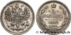 RUSSIE 5 Kopecks aigle bicéphale 1902 Saint-Petersbourg