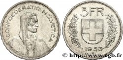 SCHWEIZ 5 Francs Berger des alpes 1953 Berne