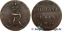 NORWAY 2 Skilling Frédéric VI 1810 Kongsberg AU 