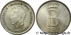 BELGIQUE 250 Francs jubilé d’argent du roi Baudouin légende flamande 1976 Bruxelles