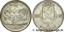 BELGIEN 100 Francs Quatre rois de Belgique, légende flamande 1951 
