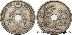 BÉLGICA 25 Centimes 1913 