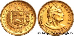 PERU 1/5 Libra 1906 Lima