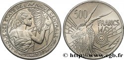 ZENTRALAFRIKANISCHE LÄNDER 500 Francs femme / antilope lettre ‘D’ Gabon 1976 Paris