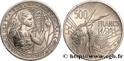CENTRAL AFRICAN STATES 500 Francs femme / antilope lettre ‘D’ Gabon 1977 Paris