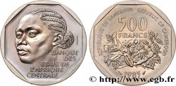 CAMEROON Essai de 500 Francs femme légende bilingue 1985 Paris