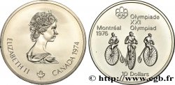 CANADá
 10 Dollars JO Montréal 1976 cyclisme 1974 