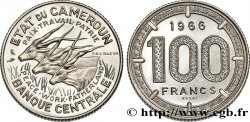 CAMERUN Essai de 100 Francs Etat du Cameroun, commémoration de l’indépendance, antilopes 1966 Paris