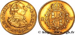 SPANIEN 1/2 Escudo Charles III 1786 Madrid