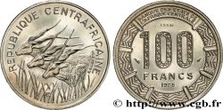 ZENTRALAFRIKANISCHE REPUBLIK Essai de 100 Francs antilopes type “BEAC” 1975 Paris