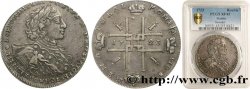 RUSSIE Rouble Pierre Ier Le Grand 1723 Moscou TTB45 PCGS
